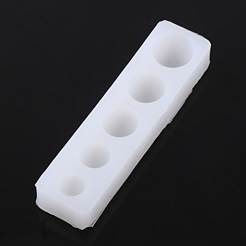 Walfront 5 Stück halbrunde Cabochon-Silikonform, 1 cm – 3 cm, 8 Größen, halbe Form für selbstgemachte Fondant-Kuchen, DIY-Halskette, Armband, Harzanhänger, handgefertigte Werkzeuge Walfront 5 Stück halbrunde Cabochon-Silikonform, 1 cm – 3 cm, 8 Größen, halbe Form für selbstgemachte Fondant-Kuchen, DIY-Halskette, Armband, Harzanhänger, handgefertigte Werkzeuge von Walfront