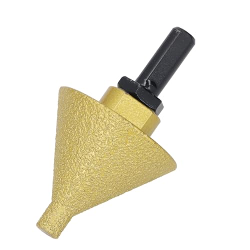 Walfront Countersink Drill Bit, Multi Purpose 50 Mm Dauerhafte Leistung für 100 Winkelschleife, Lochöffnung Vergrößerte Mahlen mit M10 -Verbindungsstange für Marmor, Quarz, Fliese von Walfront