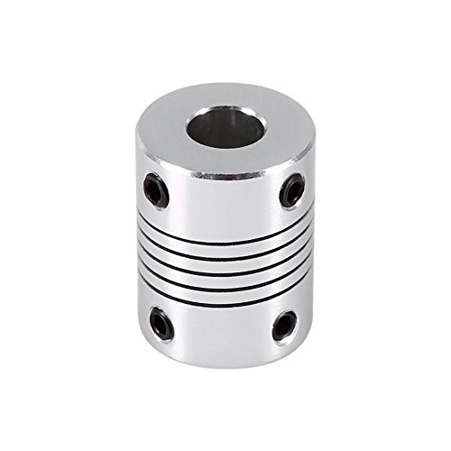 Wellenkupplung Flexible Elastischen Kupplungskoppler 8 × 8mm Klammer Kupplungswelle Für Schrittmotor Aluminium von Walfront