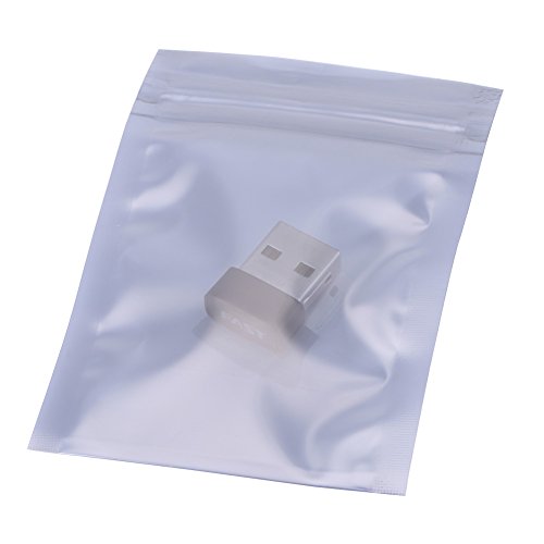 Wiederverschließbare Beutel, 100 Stück Antistatikbeutel, 6x9cm Antistatische Aufbewahrungsbeutel, Zip Beutel für Elektronisches Zusätze, Silbernes Wiederverschließbare Beutel, 100 Stück Antistatikbeutel, 6x9cm Antistatische Aufbewahrungsbeutel, Zip Beutel für Elektronisches Zusätze, Silbernes von Walfront