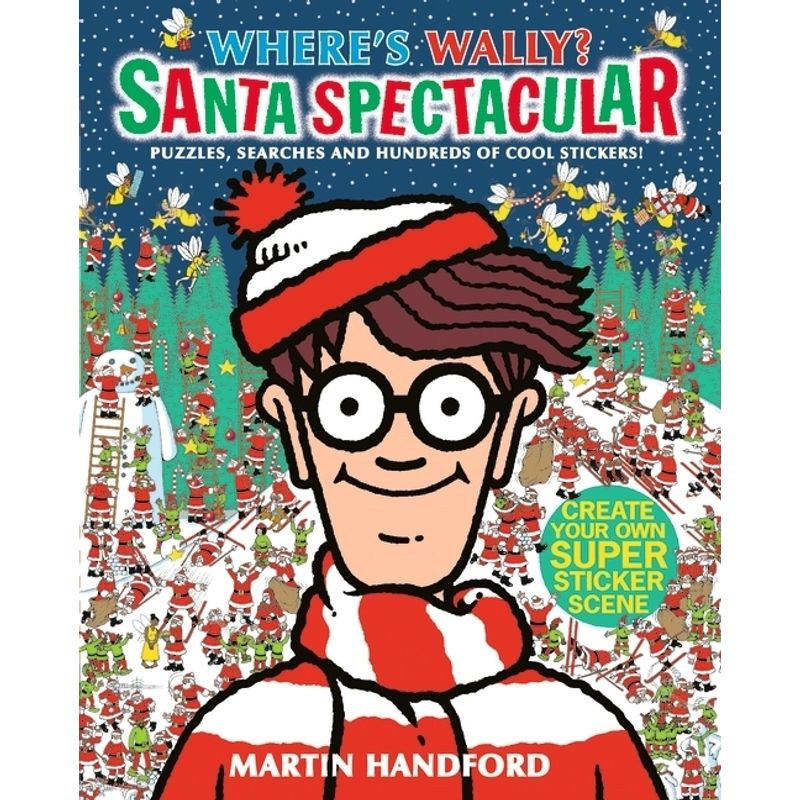 Where's Wally? Santa Spectacular Sticker Activity Book - Martin Handford, Kartoniert (TB) von Walker Books