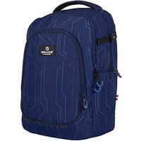 Walker Schulrucksack Campus EVO 2.0 Lime Kunstfaser dunkelblau/hellblau von Walker