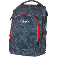 Walker Schulrucksack Campus EVO 2.0 Polygon Kunstfaser grau von Walker