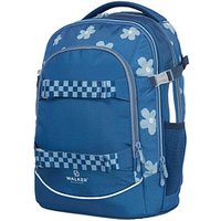 Walker Schulrucksack Fame 2.0 90ies Flower Powder Kunstfaser hellblau von Walker