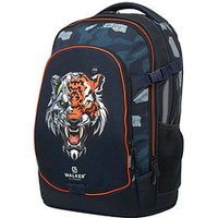 Walker Schulrucksack Fame 2.0 Cyber Tiger Kunstfaser blau von Walker