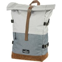 Walker Schulrucksack Roll-Up Two Kunstfaser grau/hellgrau 30 l von Walker