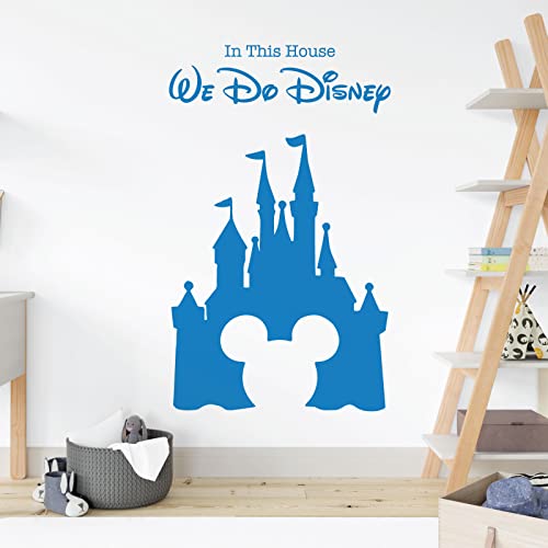 Wandsticker für Kinderzimmer, Disney-Motiv "We Do Disney", Schloss, Mickey Maus [Ozean] von Wall Designer