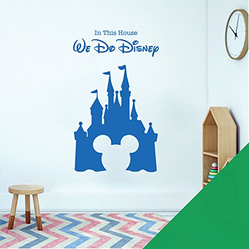Wandsticker für Kinderzimmer, Disney-Motiv "We Do Disney", Schloss und Mickey Maus [Kaktus] von Wall Designer
