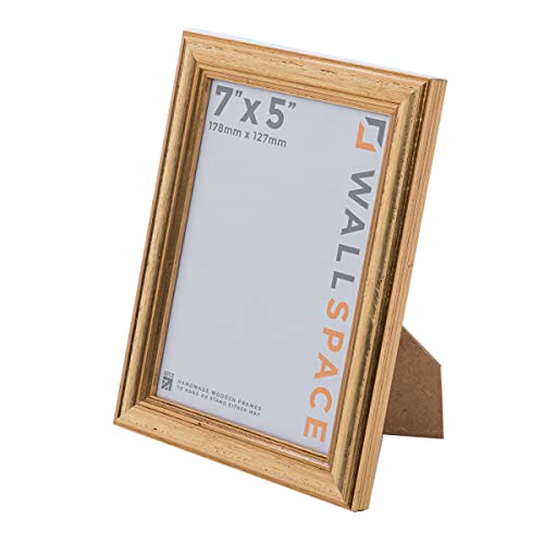17,8 x 12,7 cm – Deluxe gold Bilderrahmen aus Holz 17,8 x 12,7 cm – Deluxe gold Bilderrahmen aus Holz von Wall Space