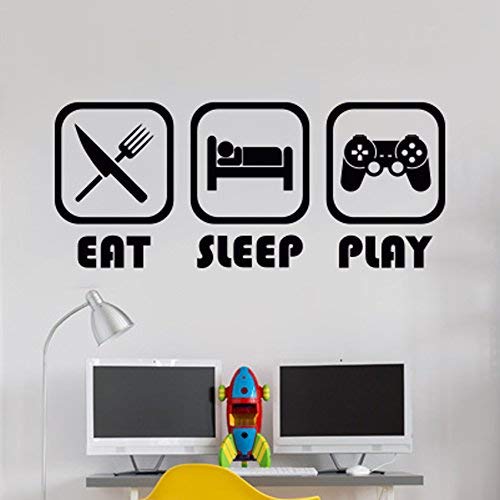 Eat Sleep Play Kinderzimmer Wandaufkleber Mural Vinyl Decal Kindergarten Kinder Gamer Kunst Teenager Video Spiel Wandbild Eat Sleep Play Kinderzimmer Wandaufkleber Mural Vinyl Decal Kindergarten Kinder Gamer Kunst Teenager Video Spiel Wandbild von Wall4stickers