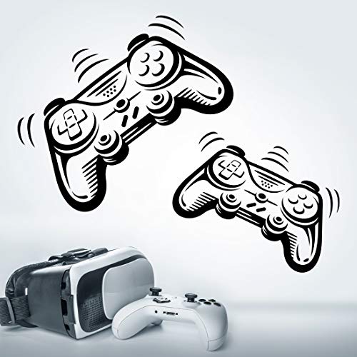 Joysticks-Wandaufkleber, Kinderzimmer-Spiel-Aufkleber, Vinyl, für Jungen, Spiele, Kinderzimmer, Videospieler, Kinder, Aufkleber, Controller, Jungen, Wände, Spiele, Poster, Jugendliche, Wandmalerei Joysticks-Wandaufkleber, Kinderzimmer-Spiel-Aufkleber, Vinyl, für Jungen, Spiele, Kinderzimmer, Videospieler, Kinder, Aufkleber, Controller, Jungen, Wände, Spiele, Poster, Jugendliche, Wandmalerei von Wall4stickers
