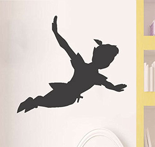 Wandaufkleber Peter Pan Schatten Wandabziehbild abnehmbarer Vinylaufkleber Wandbild Fenster Kinder Kinder Kuns Sticker Aufkleber fürs Kinderzimmer von Wall4stickers