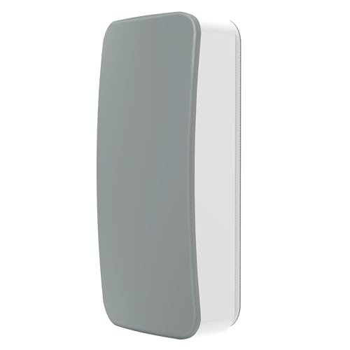 WallDeca Whiteboard Schwamm Magnetisch, Radiergummi mit Filzunterseite, ergonomischer Reiniger, Whiteboard Cleaner, stark haftend, für Smartboard, Klassenzimmer, Büro, Zuhause, Grau von WallDeca