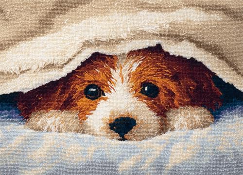 Tier Hund Knüpfteppich Set DIY,Ein süßer Welpe,Handarbeit Set Knüpfset für Anfänger,Teppich zum Selber Knüpfen Basteln Erwachsene Kreativ,Haus Dekoration Geschenk,52x38cm Tier Hund Knüpfteppich Set DIY,Ein süßer Welpe,Handarbeit Set Knüpfset für Anfänger,Teppich zum Selber Knüpfen Basteln Erwachsene Kreativ,Haus Dekoration Geschenk,52x38cm von Wallphantom