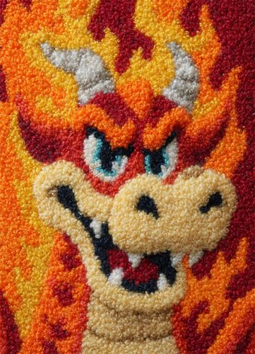 Wallphantom Cartoon-Tiere Latch Hook Kits for Adults,Süßer roter Drache,Pre-Printed Canvas Diy Rug Making Kit Crochet Yarn for Kids Beginners,Crafts Carpet for Home Decoration,55x75cm Wallphantom Cartoon-Tiere Latch Hook Kits for Adults,Süßer roter Drache,Pre-Printed Canvas Diy Rug Making Kit Crochet Yarn for Kids Beginners,Crafts Carpet for Home Decoration,55x75cm von Wallphantom
