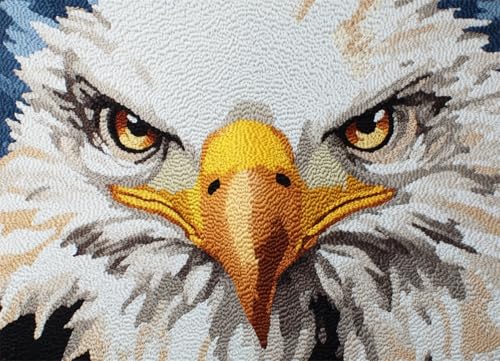 Wallphantom Diy-Teppich Knüpfstern,Tier Vogel Weißkopfseeadler,Knüpfset Für Teppiche,Diy-Bastelset,Wandteppich,Kissen,Vorgedruckte Muster,Häkelteppich-Set,Heimdekoration,90x120cm Wallphantom Diy-Teppich Knüpfstern,Tier Vogel Weißkopfseeadler,Knüpfset Für Teppiche,Diy-Bastelset,Wandteppich,Kissen,Vorgedruckte Muster,Häkelteppich-Set,Heimdekoration,90x120cm von Wallphantom