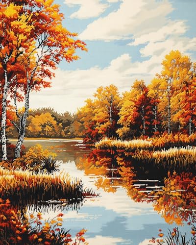 Wallphantom Landschaft Knüpfteppich Zum Selber knüpfen,Wald See Gebirge,Knüpfsets Latch Hook Kit Selbst Knüpfen Set für Kinder und Erwachsene,Farbmuster vorbedruckt,55x75cm Wallphantom Landschaft Knüpfteppich Zum Selber knüpfen,Wald See Gebirge,Knüpfsets Latch Hook Kit Selbst Knüpfen Set für Kinder und Erwachsene,Farbmuster vorbedruckt,55x75cm von Wallphantom