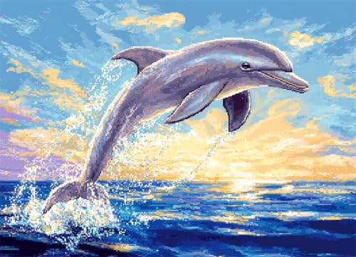 Wallphantom Meerblick Knüpfteppich Zum Selber Knüpfen-Sets,Delphin springt aus dem Meer,Diy-Knüpfteppich-Set Für Anfänger,Unfertiger Häkelteppich,Stickteppich,Heimdeko Geschenk,60x90cm Wallphantom Meerblick Knüpfteppich Zum Selber Knüpfen-Sets,Delphin springt aus dem Meer,Diy-Knüpfteppich-Set Für Anfänger,Unfertiger Häkelteppich,Stickteppich,Heimdeko Geschenk,60x90cm von Wallphantom