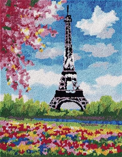 Wallphantom Stadtbild DIY Knüpfteppich Zum Selber Knüpfen,Eiffelturm und Blumen,Knüpfpackungen Für Teppiche Zum Selbermachen Für Familie Und Freunde,Handarbeit,Bastelset,Geschenk,80x160cm Wallphantom Stadtbild DIY Knüpfteppich Zum Selber Knüpfen,Eiffelturm und Blumen,Knüpfpackungen Für Teppiche Zum Selbermachen Für Familie Und Freunde,Handarbeit,Bastelset,Geschenk,80x160cm von Wallphantom