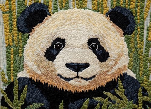 Wallphantom Süße Tiere DIY Latch Hook Rug Kit,Panda und Bambus,Latch Hook Kits for Adults,Home Carpet Rug Making,Needlework Crafts Rug for Home Decor,90x120cm Wallphantom Süße Tiere DIY Latch Hook Rug Kit,Panda und Bambus,Latch Hook Kits for Adults,Home Carpet Rug Making,Needlework Crafts Rug for Home Decor,90x120cm von Wallphantom
