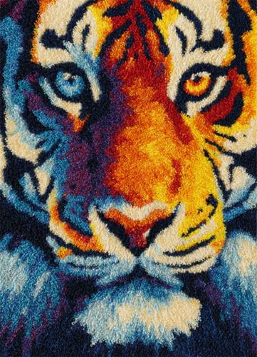 Wallphantom Tier Knüpfen Set,Flammentiger,Bedruckte Leinwand Wandteppich-Kits Stick-Kits DIY-Häkelgarn-Kits Für Anfänger Erwachsene Kinder Bastelset,80x115cm Wallphantom Tier Knüpfen Set,Flammentiger,Bedruckte Leinwand Wandteppich-Kits Stick-Kits DIY-Häkelgarn-Kits Für Anfänger Erwachsene Kinder Bastelset,80x115cm von Wallphantom