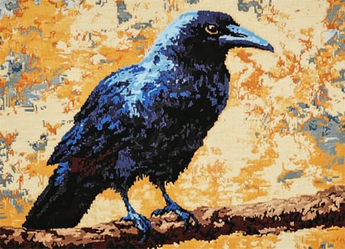 Wallphantom Tier Knüpfen-Sets Latch Hook Rug,Krähenvogel,Handarbeit Selbst Knüpfen Set,Vorgedrucktes Muster Teppich Stickerei Handwerk Für Erwachsene Handarbeiten,80x160cm Wallphantom Tier Knüpfen-Sets Latch Hook Rug,Krähenvogel,Handarbeit Selbst Knüpfen Set,Vorgedrucktes Muster Teppich Stickerei Handwerk Für Erwachsene Handarbeiten,80x160cm von Wallphantom