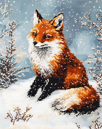 Wallphantom Tierfuchs Knüpfteppich Zum Selber Knüpfen-Sets,Verschneiter Wald,Vorgedrucktes Muster Teppich Stickerei Handwerk Für Erwachsene,Handarbeit Selbst Knüpfen Set,52x38cm Wallphantom Tierfuchs Knüpfteppich Zum Selber Knüpfen-Sets,Verschneiter Wald,Vorgedrucktes Muster Teppich Stickerei Handwerk Für Erwachsene,Handarbeit Selbst Knüpfen Set,52x38cm von Wallphantom