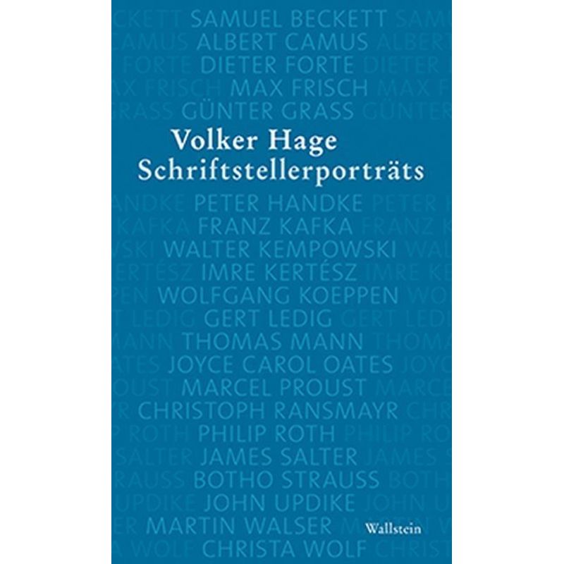 Schriftstellerporträts - Volker Hage, Gebunden von Wallstein