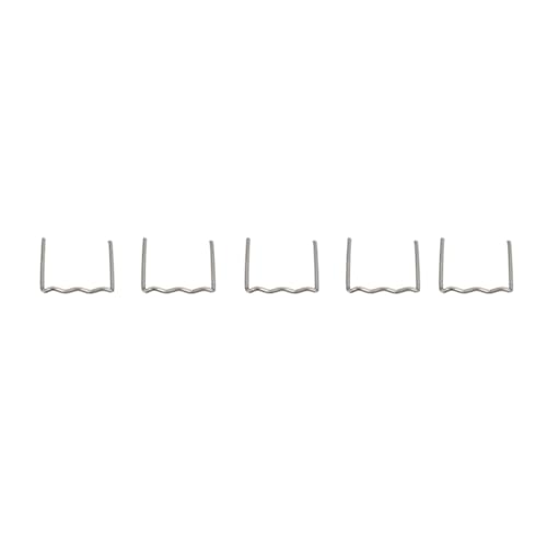 Walmeck 100 PCs/Set 0,6 Mm-0,8 Mm, Edelstahlschweißnägel mit Separatem Aufbewahrungsbox, Ideal für Nylon, PVC, ABS-Kunststoffreparatur (0,6 mm flache Grundnahrungsmittel) von Walmeck