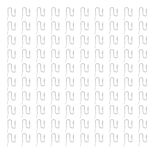 Walmeck 100 PCs/Set 0,6 Mm-0,8 Mm, Edelstahlschweißnägel mit Separatem Aufbewahrungsbox, Ideal für Nylon, PVC, ABS-Kunststoffreparatur (0,8 mm außerhalb der Ecke) von Walmeck