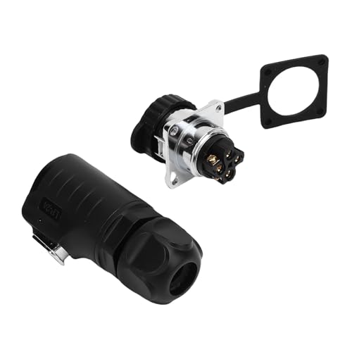 Walmeck Industrial Water Proof Stecker 4 Pin Stecker und Socket IP68 Männlicher Weiblicher Luftfahrtdrahtanschluss mit Quadratischer Flanschsitz für Mechanische Server Energielastung Walmeck Industrial Water Proof Stecker 4 Pin Stecker und Socket IP68 Männlicher Weiblicher Luftfahrtdrahtanschluss mit Quadratischer Flanschsitz für Mechanische Server Energielastung von Walmeck