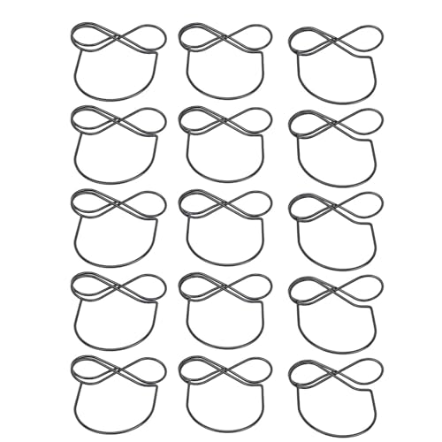 Walmeck Metalldraht -Tischkartenhalter 15pcs Etikett Display Stand für Foto -Memo -Nummer Place Karten Hochzeiten Engagement Party Halter Eisen (Schwarz) von Walmeck
