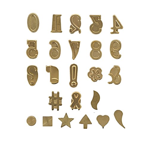 Walnut Hollow Metall Hot Stamps Zahlen und Symbol Set 24 kg Walnut Hollow Metall Hot Stamps Zahlen und Symbol Set 24 kg von Walnut Hollow