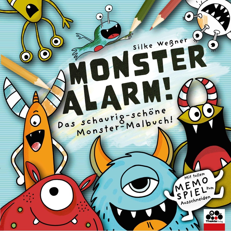 Monster-Alarm! Das schaurig-schöne Monster-Malbuch für Kinder ab 3 Jahren - Silke Weßner, Kartoniert (TB) von Walther, Heike, u. Silke Wessner