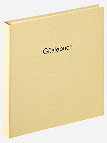 walther design Gästebuch creme 26 x 25 cm mit Prägung und Spiralbindung, Fun GB-206-H von walther design