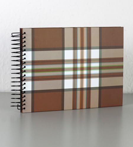 Walther Spiralalbum Square braun 23x17 cm 40 Schwarze Seiten Foto Album Fotoalbum von Walther