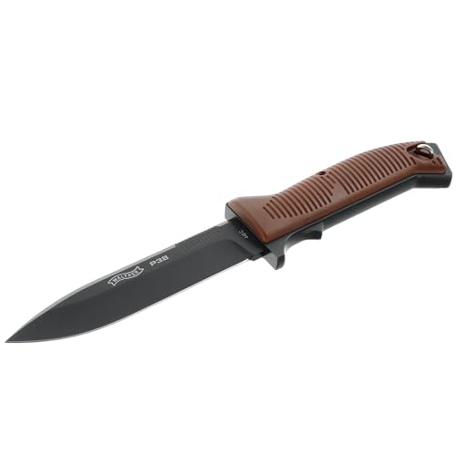 Walther Taschenmesser P38 Knife, feststehendes Messer, 440C Stahl, ideal für Allround- und Outdoor Aktivitäten von Walther