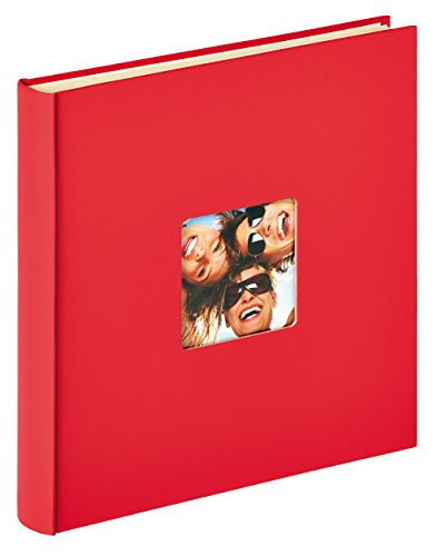 walther design Fotoalbum rot 33 x 34 cm Selbstklebealbummit Cover-Ausstanzung, Fun SK-110-R von walther design