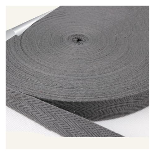 Baumwoll Gurtband Twill-Band schrägband Baumwolle Fischgräten Webbing weiches natürliches Gurtband für Kleidung Nähen DIY Kunsthandwerk Geschenkverpackungen19. MittelgrauBreite: 1 cm,45Yards Baumwoll Gurtband Twill-Band schrägband Baumwolle Fischgräten Webbing weiches natürliches Gurtband für Kleidung Nähen DIY Kunsthandwerk Geschenkverpackungen19. MittelgrauBreite: 1 cm,45Yards von Waltonalice