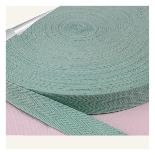 Baumwoll Gurtband Twill-Band schrägband Baumwolle Fischgräten Webbing weiches natürliches Gurtband für Kleidung Nähen DIY Kunsthandwerk Geschenkverpackungen26. WassergrünBreite:2cm,45Yards Baumwoll Gurtband Twill-Band schrägband Baumwolle Fischgräten Webbing weiches natürliches Gurtband für Kleidung Nähen DIY Kunsthandwerk Geschenkverpackungen26. WassergrünBreite:2cm,45Yards von Waltonalice