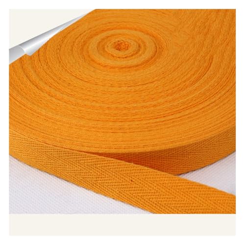 Baumwoll Gurtband Twill-Band schrägband Baumwolle Fischgräten Webbing weiches natürliches Gurtband für Kleidung Nähen DIY Kunsthandwerk Geschenkverpackungen9. GoldgelbBreite: 1 cm,45Yards Baumwoll Gurtband Twill-Band schrägband Baumwolle Fischgräten Webbing weiches natürliches Gurtband für Kleidung Nähen DIY Kunsthandwerk Geschenkverpackungen9. GoldgelbBreite: 1 cm,45Yards von Waltonalice