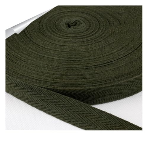Baumwoll Gurtband Twill-Band schrägband Baumwolle Fischgräten Webbing weiches natürliches Gurtband für Kleidung Nähen DIY Kunsthandwerk GeschenkverpackungenMilitärgrünBreite:2cm,45Yards Baumwoll Gurtband Twill-Band schrägband Baumwolle Fischgräten Webbing weiches natürliches Gurtband für Kleidung Nähen DIY Kunsthandwerk GeschenkverpackungenMilitärgrünBreite:2cm,45Yards von Waltonalice
