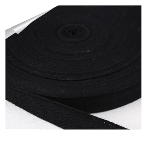 Baumwoll Gurtband Twill-Band schrägband baumwolle Fischgräten Webbing weiches natürliches Gurtband für Kleidung Nähen DIY Kunsthandwerk GeschenkverpackungenSchwarzBreite:2cm,45Yards Baumwoll Gurtband Twill-Band schrägband baumwolle Fischgräten Webbing weiches natürliches Gurtband für Kleidung Nähen DIY Kunsthandwerk GeschenkverpackungenSchwarzBreite:2cm,45Yards von Waltonalice