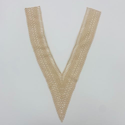 Stickerei Ausschnitt Ausschnittdekoration Falscher Kragen zum Aufnähen Ausschnitt applikationen Hohle Kleidungsbesätze ausschnitt verkleinern für T-Shirt Kleid DIY HandarbeitV-Ausschnitt Apricot Stickerei Ausschnitt Ausschnittdekoration Falscher Kragen zum Aufnähen Ausschnitt applikationen Hohle Kleidungsbesätze ausschnitt verkleinern für T-Shirt Kleid DIY HandarbeitV-Ausschnitt Apricot von Waltonalice
