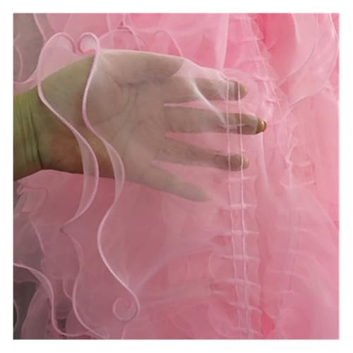 Waltonalice Spitzenband Plissee Spitze Band Doppelschicht spitzenborten bordüre Stoff breit bordüre Stoff für DIY Näharbeiten Kleid Bekleidung Kragen Kleidung Dekor 15cm breit, Rosa 1 Meter Waltonalice Spitzenband Plissee Spitze Band Doppelschicht spitzenborten bordüre Stoff breit bordüre Stoff für DIY Näharbeiten Kleid Bekleidung Kragen Kleidung Dekor 15cm breit, Rosa 1 Meter von Waltonalice