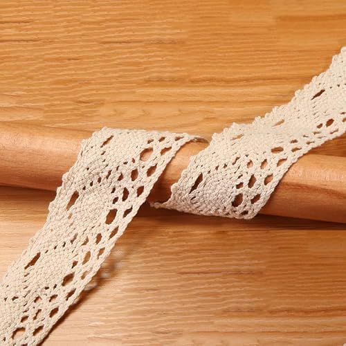 Waltonalice Vintage spitzenband Baumwolle Dekoband Zierband Spitzenstoff Spitzenbordüre Spitzenborte für DIY Nähen Handwerk Deko Hochzeit Deko Geschenkbox Weihnachtsdekoration Beige 10# 10 Meter Waltonalice Vintage spitzenband Baumwolle Dekoband Zierband Spitzenstoff Spitzenbordüre Spitzenborte für DIY Nähen Handwerk Deko Hochzeit Deko Geschenkbox Weihnachtsdekoration Beige 10# 10 Meter von Waltonalice