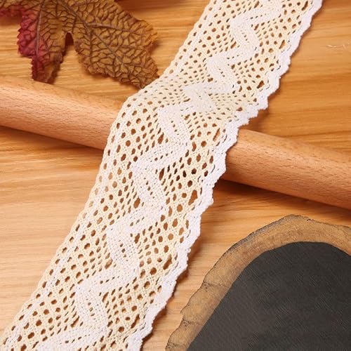 Waltonalice Vintage spitzenband Baumwolle Dekoband Zierband Spitzenstoff Spitzenbordüre Spitzenborte für DIY Nähen Handwerk Deko Hochzeit Deko Geschenkbox Weihnachtsdekoration Beige 12# 15 Meter Waltonalice Vintage spitzenband Baumwolle Dekoband Zierband Spitzenstoff Spitzenbordüre Spitzenborte für DIY Nähen Handwerk Deko Hochzeit Deko Geschenkbox Weihnachtsdekoration Beige 12# 15 Meter von Waltonalice