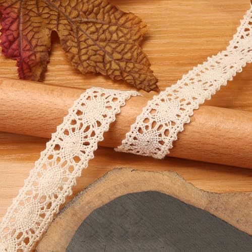 Waltonalice Vintage spitzenband Baumwolle Dekoband Zierband Spitzenstoff Spitzenbordüre Spitzenborte für DIY Nähen Handwerk Deko Hochzeit Deko Geschenkbox Weihnachtsdekoration Beige 14# 10 Meter Waltonalice Vintage spitzenband Baumwolle Dekoband Zierband Spitzenstoff Spitzenbordüre Spitzenborte für DIY Nähen Handwerk Deko Hochzeit Deko Geschenkbox Weihnachtsdekoration Beige 14# 10 Meter von Waltonalice