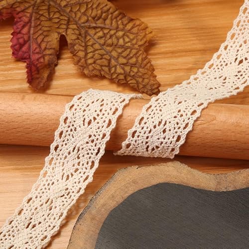 Waltonalice Vintage spitzenband Baumwolle Dekoband Zierband Spitzenstoff Spitzenbordüre Spitzenborte für DIY Nähen Handwerk Deko Hochzeit Deko Geschenkbox Weihnachtsdekoration Beige 15# 5 Meter Waltonalice Vintage spitzenband Baumwolle Dekoband Zierband Spitzenstoff Spitzenbordüre Spitzenborte für DIY Nähen Handwerk Deko Hochzeit Deko Geschenkbox Weihnachtsdekoration Beige 15# 5 Meter von Waltonalice