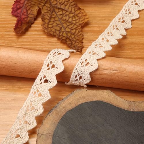 Waltonalice Vintage spitzenband Baumwolle Dekoband Zierband Spitzenstoff Spitzenbordüre Spitzenborte für DIY Nähen Handwerk Deko Hochzeit Deko Geschenkbox Weihnachtsdekoration Beige 4# 15 Meter Waltonalice Vintage spitzenband Baumwolle Dekoband Zierband Spitzenstoff Spitzenbordüre Spitzenborte für DIY Nähen Handwerk Deko Hochzeit Deko Geschenkbox Weihnachtsdekoration Beige 4# 15 Meter von Waltonalice